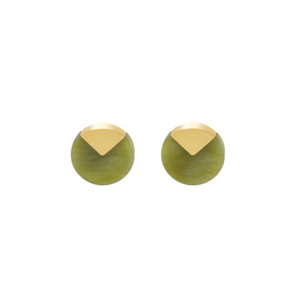 SPLIT PIE EARRINGS JADE