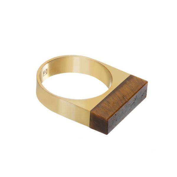 SPLIT RING TIGER EYE