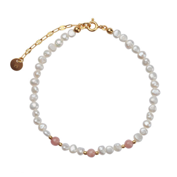 PEARL RHODOCHROSITE BRACELET
