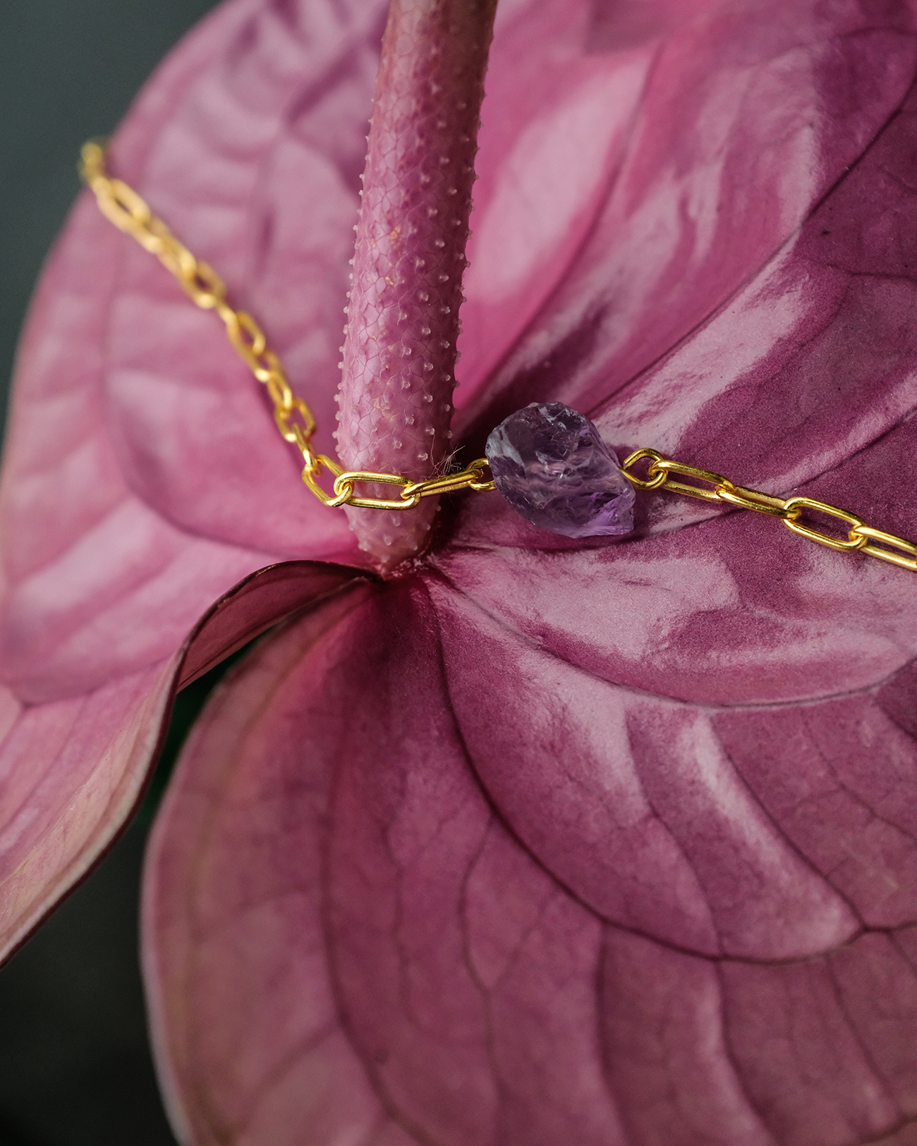 Metaformi-jewelry-uncut-gems-gold-bracelet