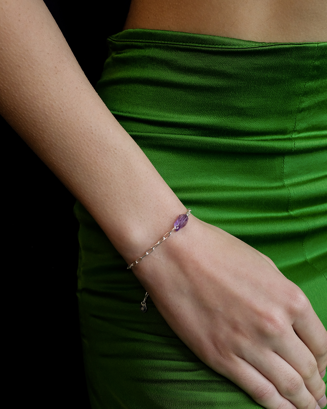 Metaformi-jewelry-uncut-gems-silver-bracelet-4