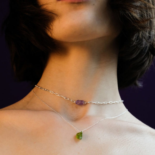 Metaformi-jewelry-uncut-gems-silver-necklace