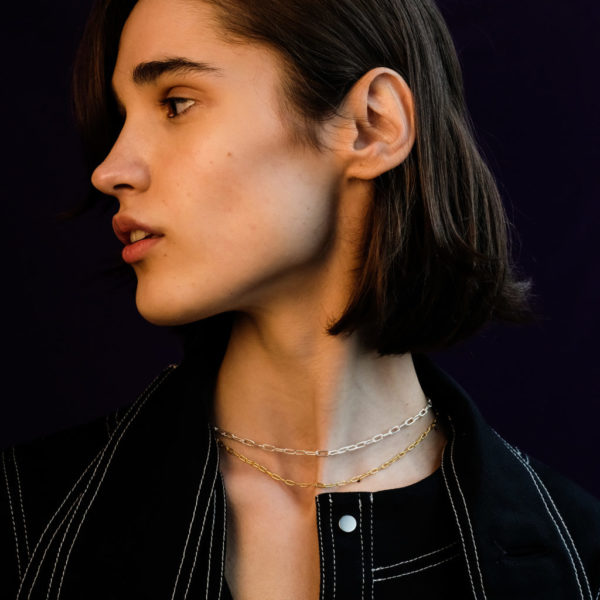 DOUBLE LINK CHAIN NECKLACE