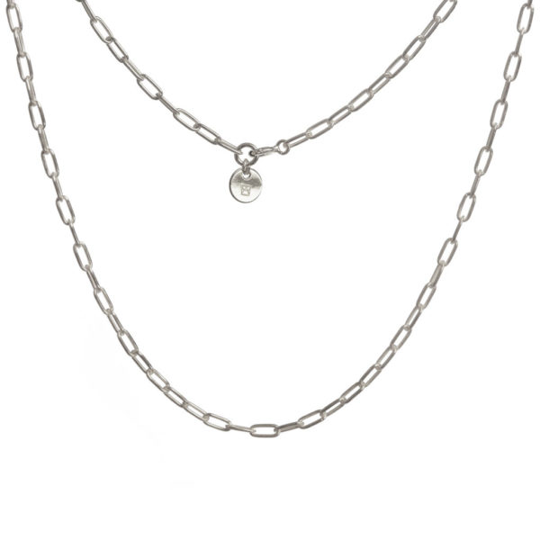 SILVER LINK CHAIN NECKLACE