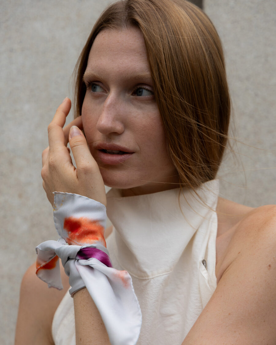 SILK SCARF <br> DOMINIKA ŽÁKOVÁ <br> 45x45