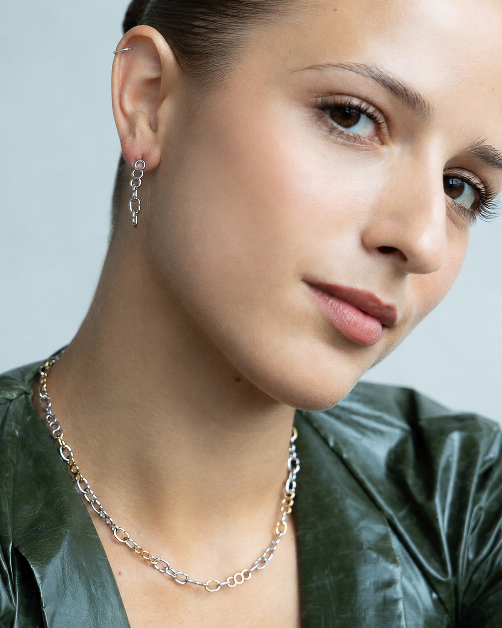 CLICK SILVER PENDANT EARRING – Obrázok 3